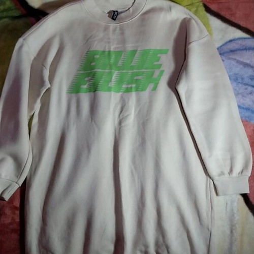 Billie Eilish sweatshirt beige new, H&M, sizes XS and S