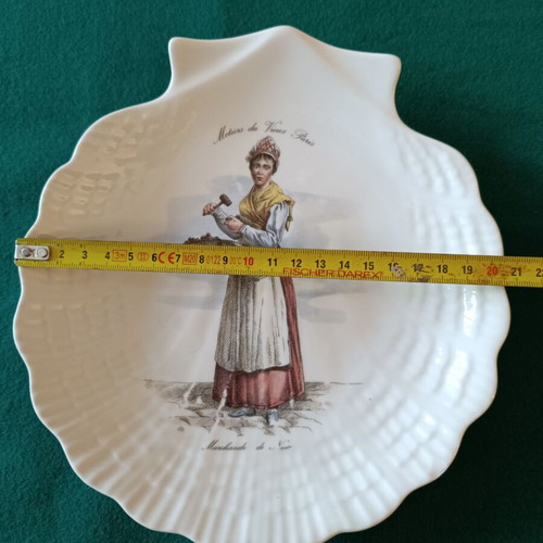 Limoges decorative plate like new, The old trades of Paris