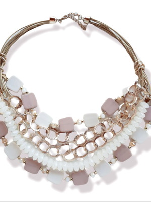Necklaces pack of 2 with beads and crystals new