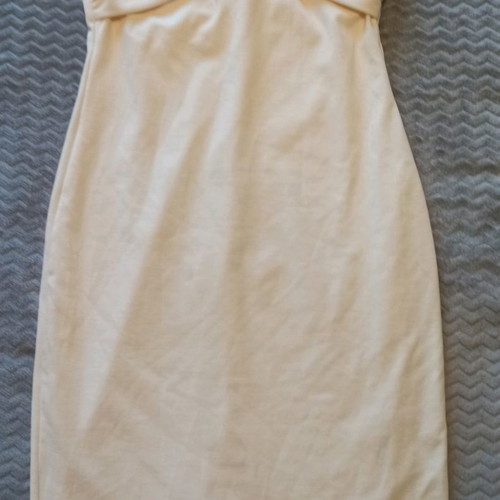 Forever 21 strapless dress new, size Large, ecru