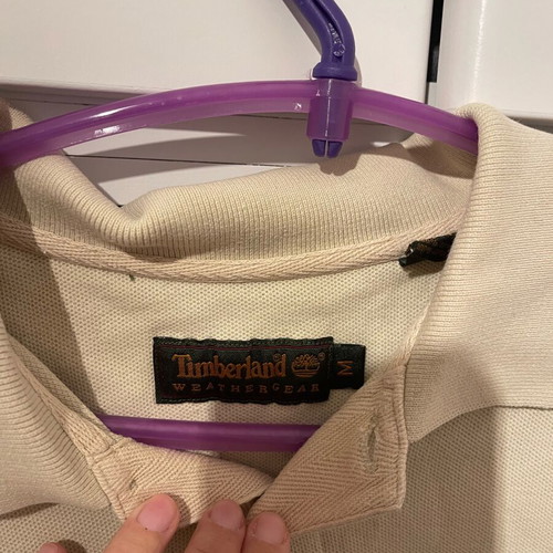 Timberland Polo shirt used, comfortable fit, size M, beige