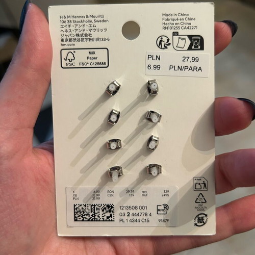 H&M earrings new, unworn