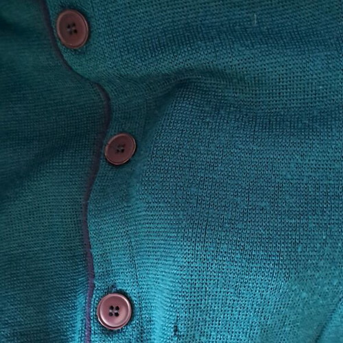 Vintage Le Chien knit sweater vest used, size 54, green