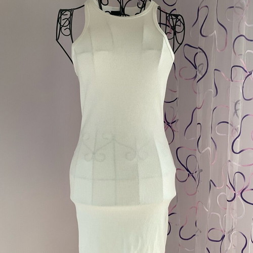 Bodycon dress new, white, size S