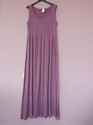 Authentic Apparel dress mauve pink with shirring