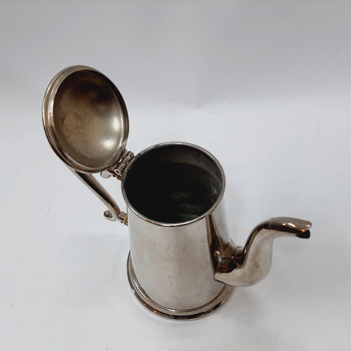 Vintage stainless steel teapot 0.75 L chrome-silver