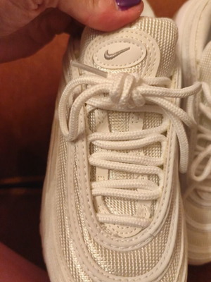 Nike Air Max 97 αθλητικά μεταχειρισμένα, μέγεθος 37,5, άσπρα
