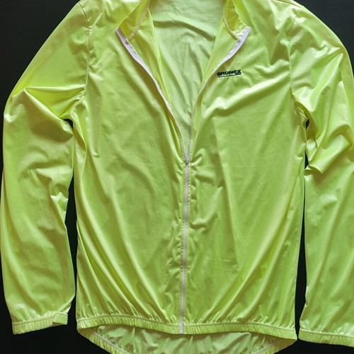 Brunex Swiss Windbreaker Jacket used, XL, yellow