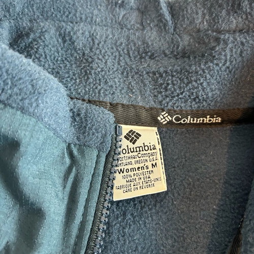 Columbia Vintage Fleece Jacket 90s Women's M Blue Navy used