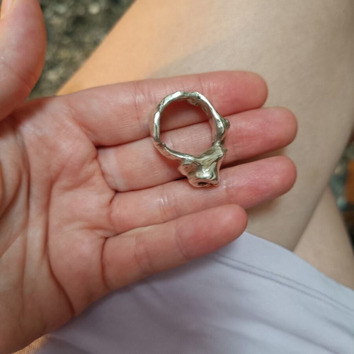 Handmade ring 925 silver no 52 in perfect condition