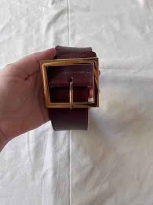 H&M leather belt like new, brown and red, size 100