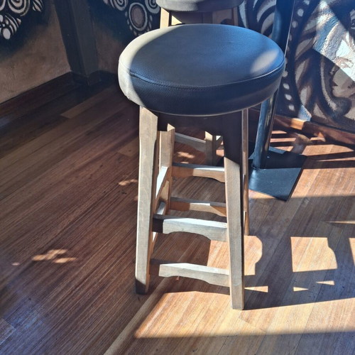 Beech wood stool like new