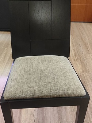 Wooden dining chair wenge used, needs repair