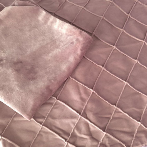 Set of four pink velvet pillowcases new 40x40