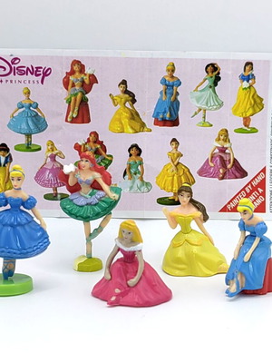 Kinder Surprise Disney Princess Rare Set Plastic Figures like new