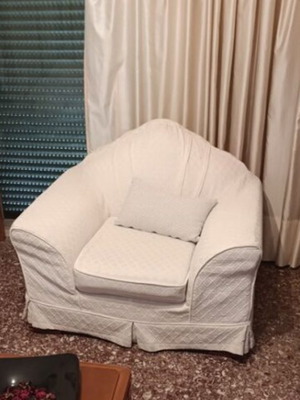 Living room sofa set used, single, double, triple with covers