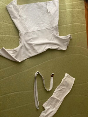 Judo suit new with jacket, pants and white belt