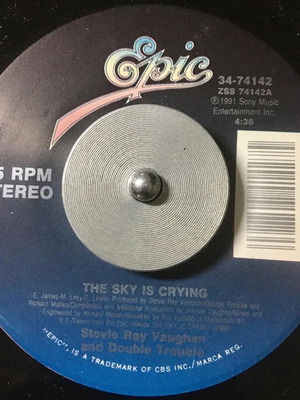Stevie Ray Vaughan And Double Trouble The Sky Is Crying / Chitlins Con Carne винил като нов, рок