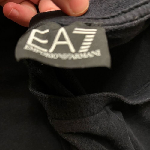 EA7 hoodie men black like new, size M