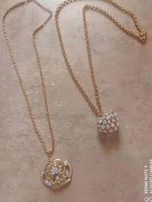 Long necklaces like new, set of 2 pieces