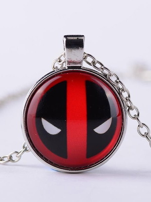 Μενταγιόν Deadpool με αλυσίδα σαν καινούργιο, αξεσουάρ Marvel