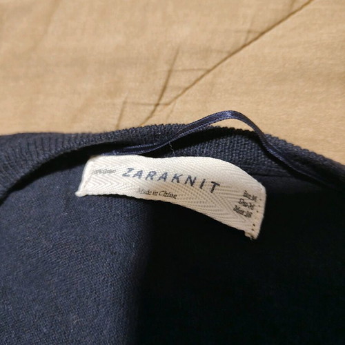 Zara Knit thin cardigan like new with castor patches