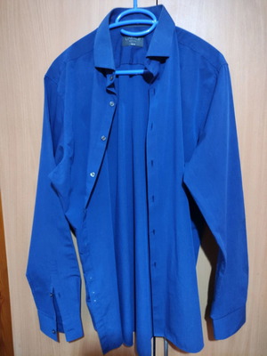 Limited Edition No 42 slim fit shirt used, blue, size L