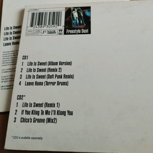 Chemical Brothers Life Is Sweet CD single parts 1 & 2 used, electronic