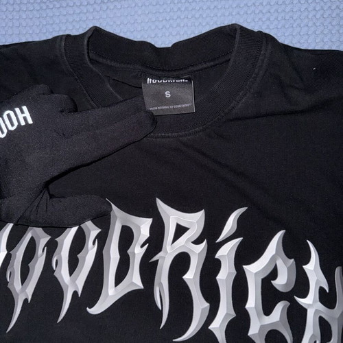Hoodrich Midnight Oversized T-Shirt like new, black with metal logo