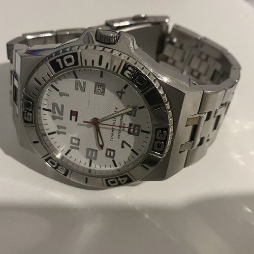 Tommy Hilfiger watch with new battery, silver