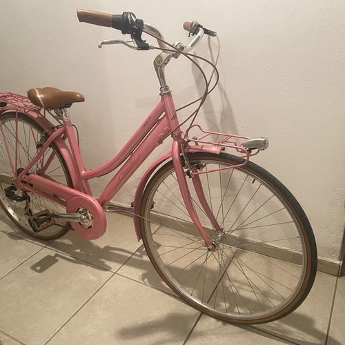 Boulevard women's city bicycle new, 27 inch, gearshift, pink metallic