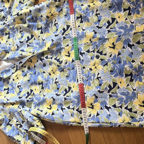 Vintage dress M-L like new, blue multicolor