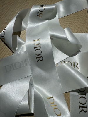 Dior ribbons new, thin and wide, approximately 2.5 meters long
