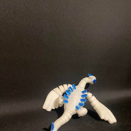 3D Lugia printed toy new with articulated body