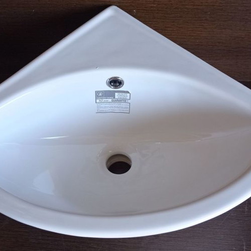 Vitruvit corner wall-mounted sink 37x37 cm new