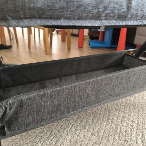 Baby Cot like new with mattress, wheels, shelf, and mosquito net