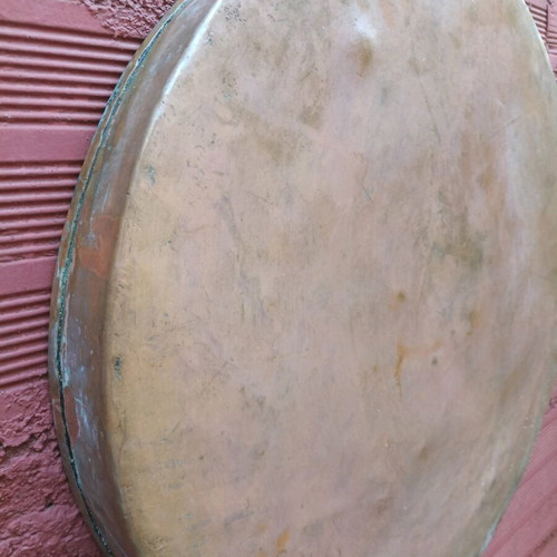 Copper baking tray used 52 cm x 5 cm from previous century