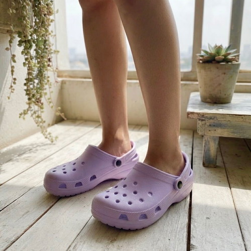 Lilac comfortable slippers, size 36-37