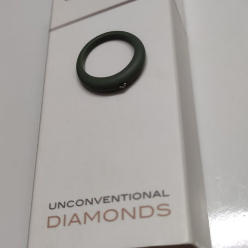 Duepunti ring with diamonds