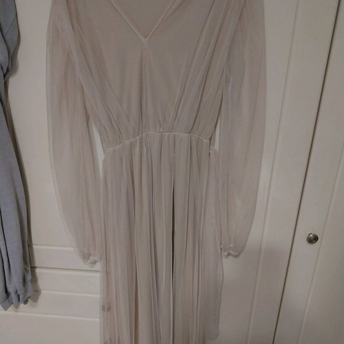 Midi tulle dress like new, beige, size M