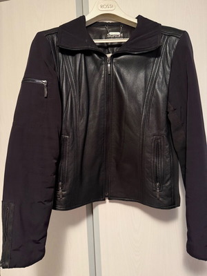 Sarah Lawrence jacket από δέρμα και τεχνικό ύφασμα μεταχειρισμένο, μέγεθος XL