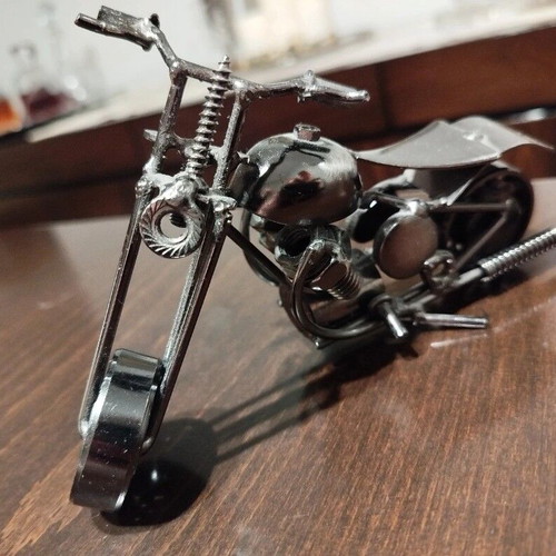Metal chopper motorcycle miniature like new