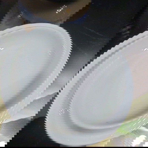 Японска порцеланова кутия за бижута Kozan Gama нова с ирисов мотив