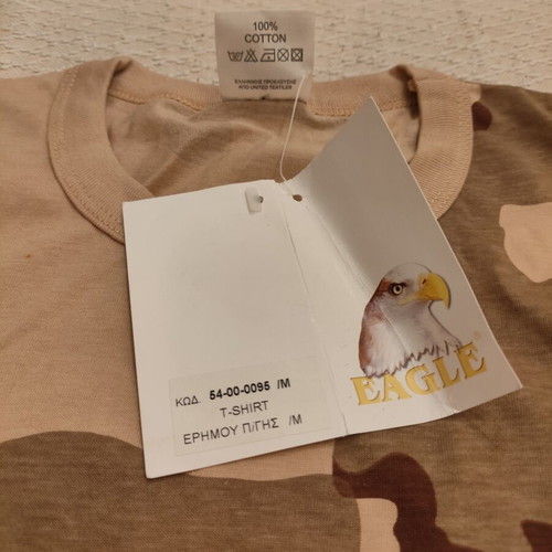Eagle T-shirt desert camouflage 100% cotton new, size M