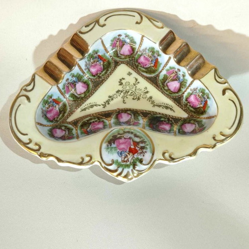 Large porcelain ashtray NTC Japan from the 1950s