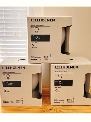 Φωτιστικό μπάνιου IKEA LILLHOLMEN νέο, γυάλινο, IP44