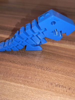 3D printed flexible dinosaur new