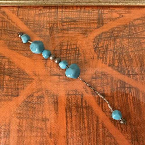 Silver Begleri with Chain and 925 Silver Beads like new