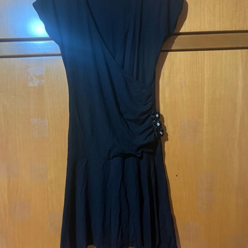 M Spray Black Wrap Dress like new, size M, Greek made