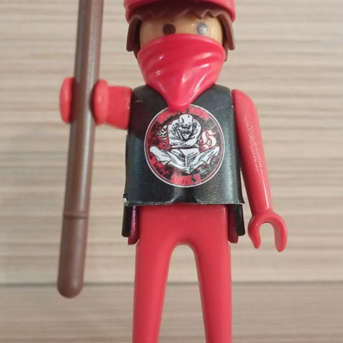 Playmobil Olympiacos Fan Figure like new with team flag